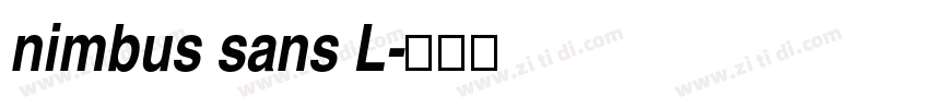 nimbus sans L字体转换
